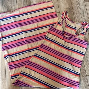 Long Striped Maxi Dress